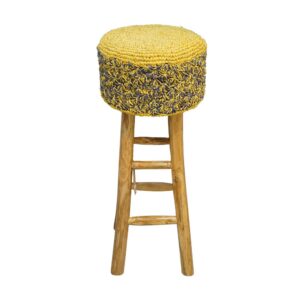 Round High Stool Sisal