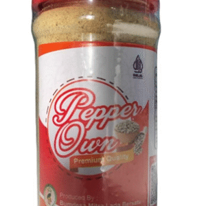 Pepper Own white pepper powder with spices bottle
